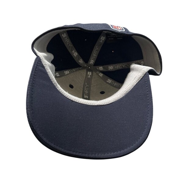 Houston Texans New Era 39Thirty Stretch Fit Baseball Cap Navy Red Authentic NFL - Picture 6 of 7